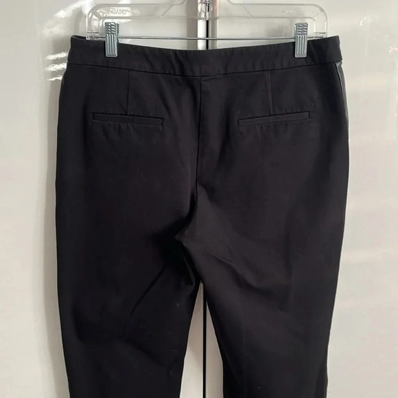 ALFANI Crop Wide Leg Pant Faux Leather Piping, Size 8 - Picture 4 of 8